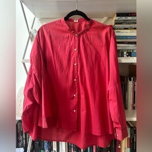 Flowy button-down blouse